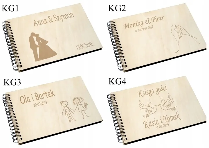 Księga Gości Ślubna A4 Pozioma