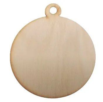 Bombki Świąteczne Drewniane 7,3×8 cm, 100 szt