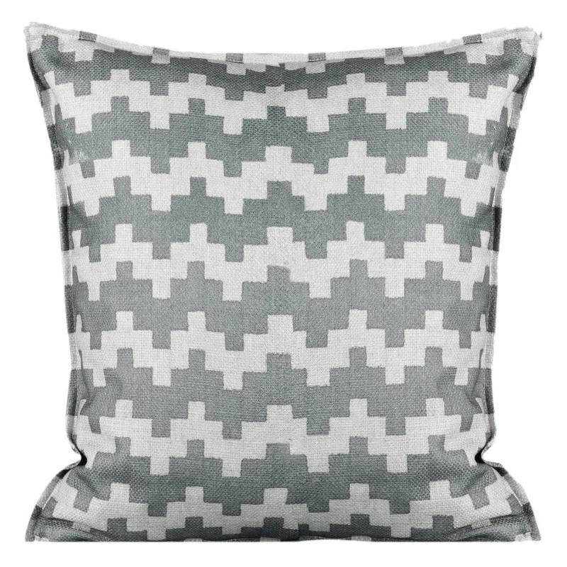 Poszewka GEO 45x45 cm Stalowa