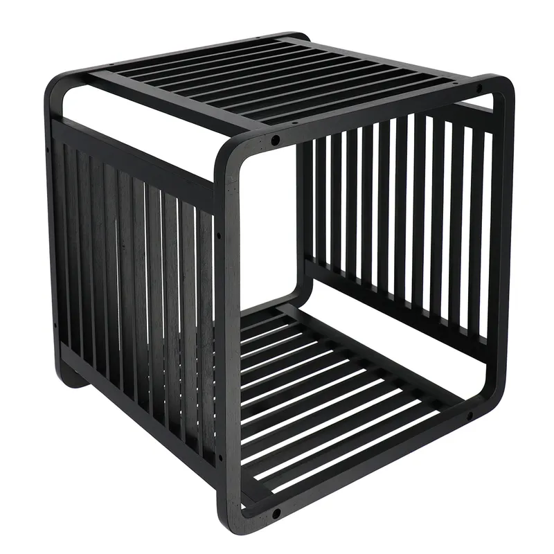Półka Modułowa Cube Black Bambusowa