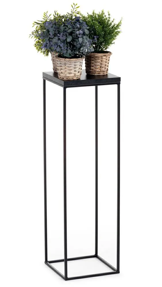 Kwietnik Stojący 80 cm BasicLoft - Czarny