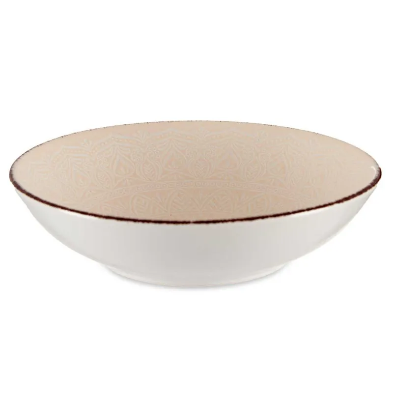 Talerz Głęboki 20 cm MANDALA - Beżowy