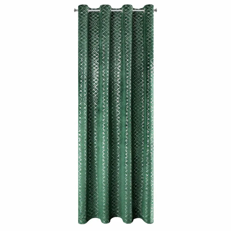 Zasłona MOLY 140x250 Zielona Srebrny Nad