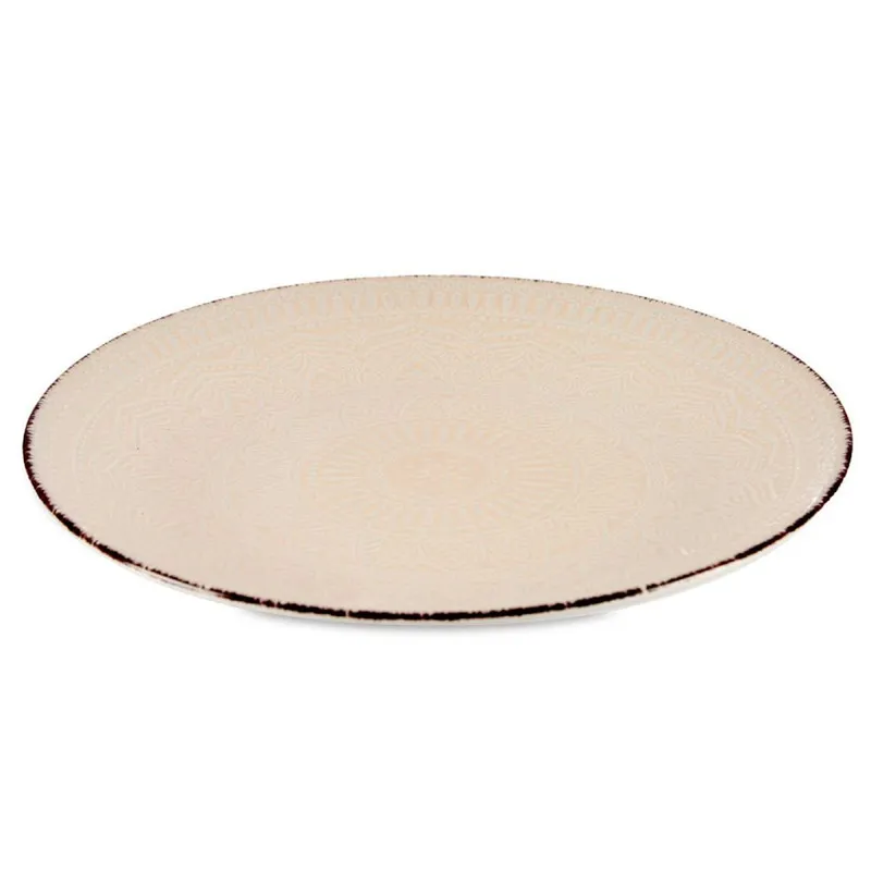 Talerz Obiadowy 27 cm MANDALA - Beżowy