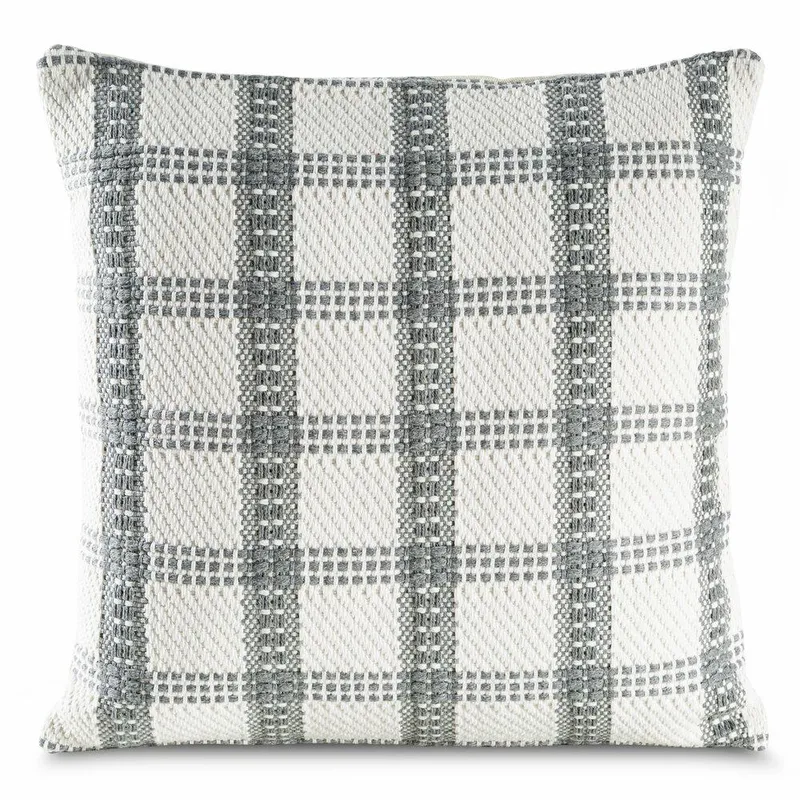 Poszewka BOHO 25 Kratka 45x45 - Kremowa
