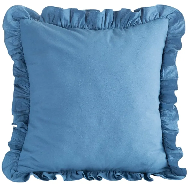 Poszewka FALBANKA 45x45 cm Granat Bawełna