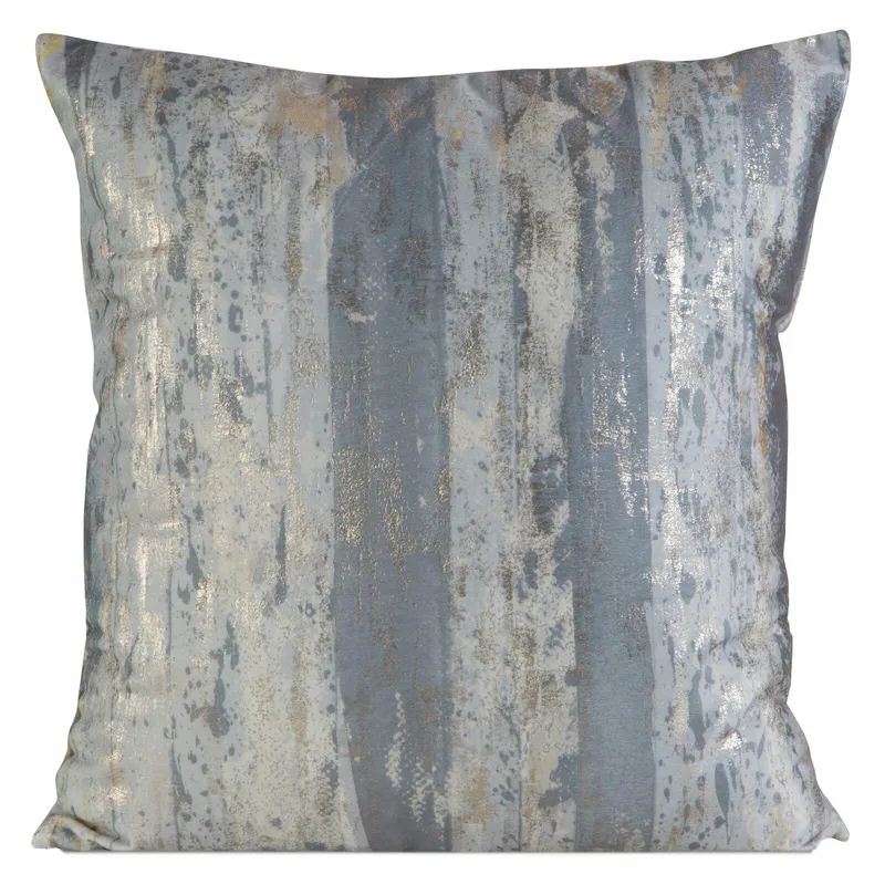 Poszewka GRACE 45x45 Przecierana - Srebrna