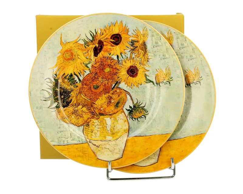 Komplet 2 Talerzy Deserowych Van Gogh