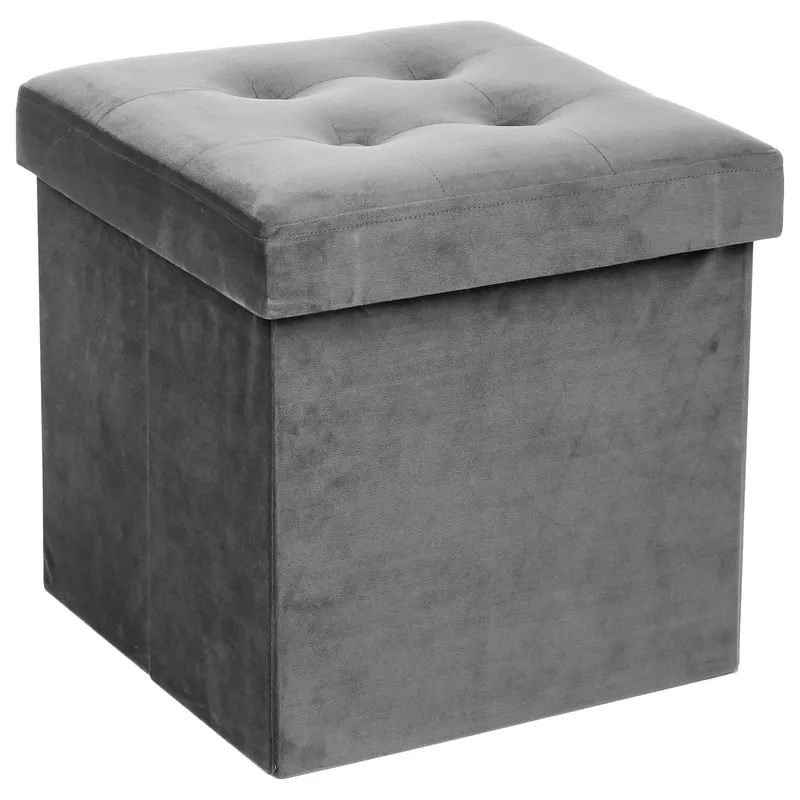 Pufa Pikowana Adaline Grey 38x38 cm