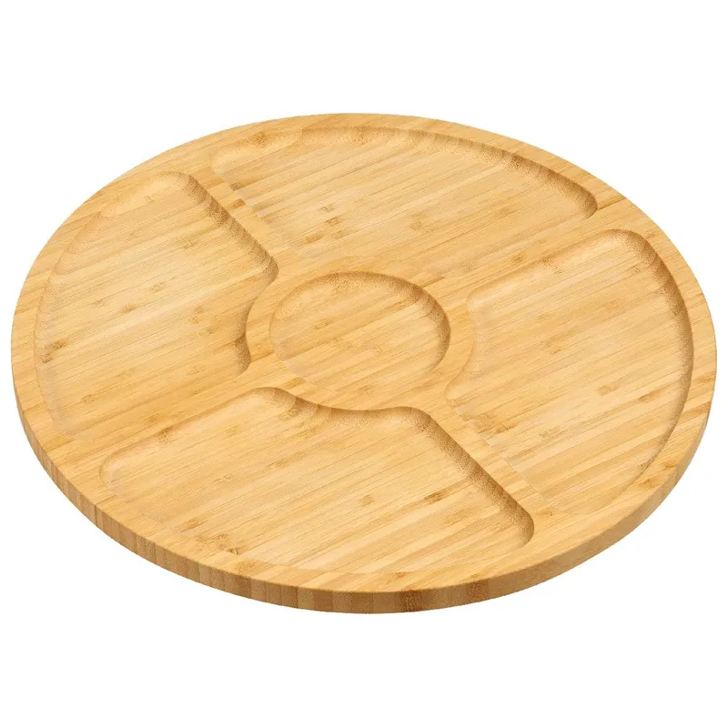 Taca Bambusowa Na Przekąski 35 cm