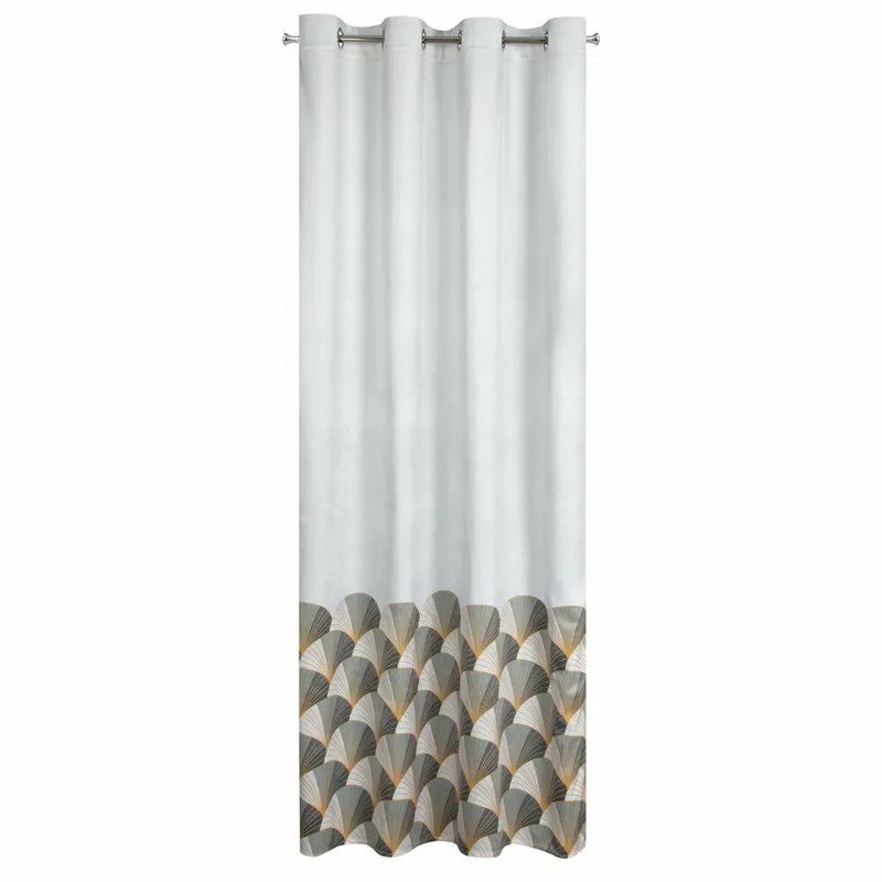 Zasłona GINA 140x250 Wachlarze - Srebrna