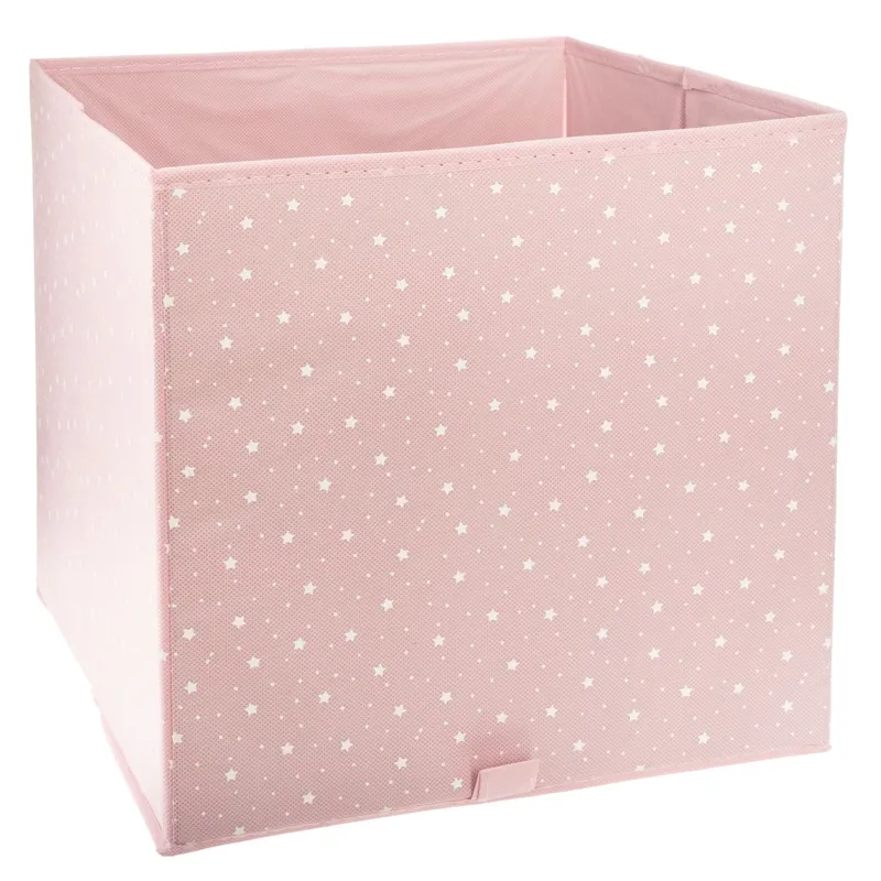 Kosz Tekstylny Na Zabawki Pink Stars W