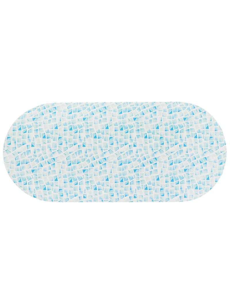 Mata Łazienkowa Absorbująca RAVENNE 45x100 cm Mozaika - Niebieska