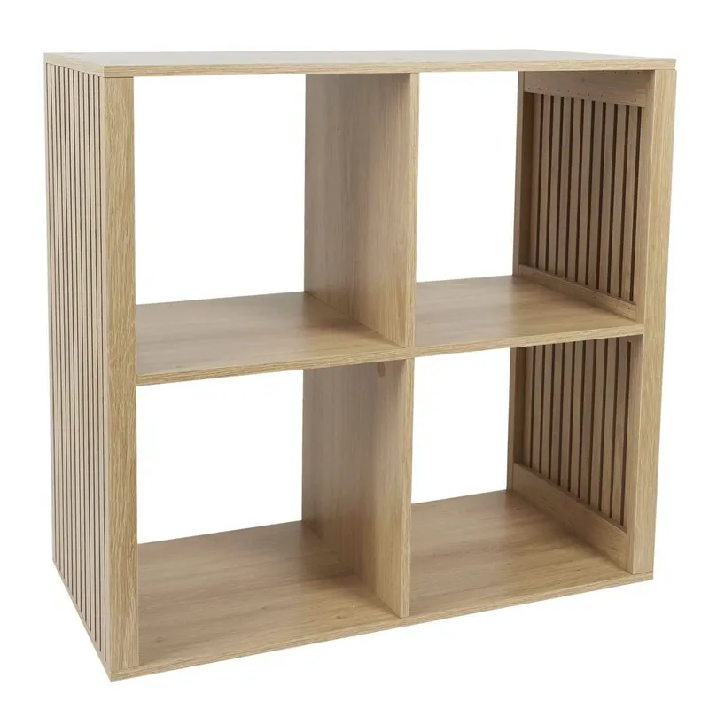 Regał LINEA QUADRO Z 4 Półkami Dąb