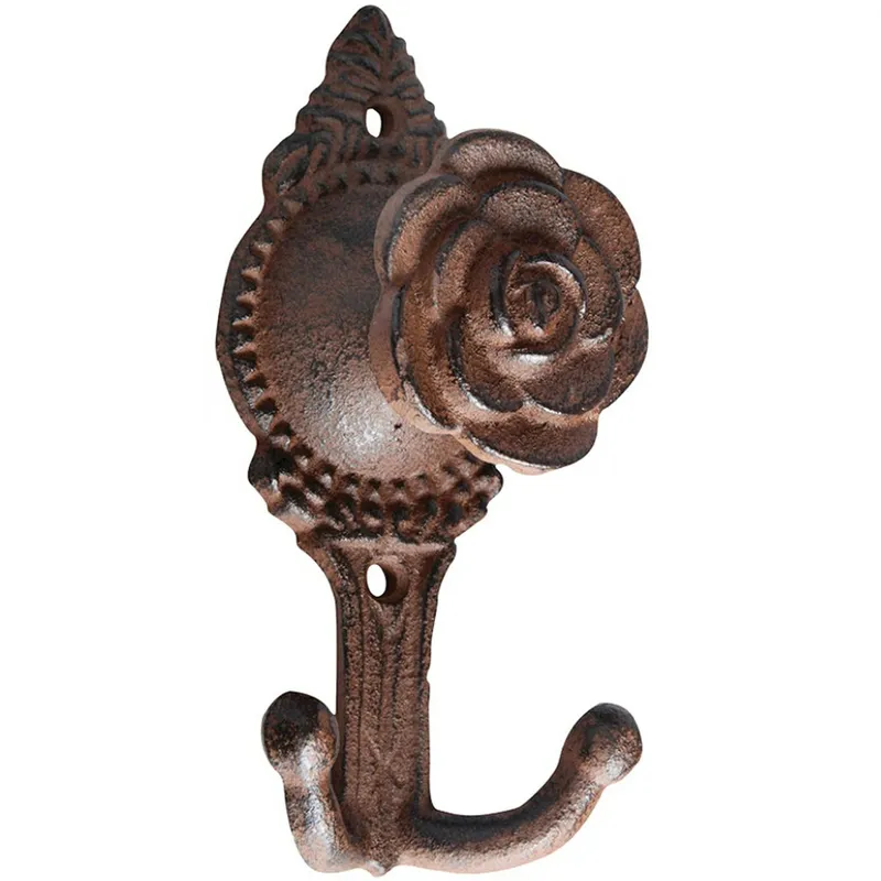 Uchwyt Żeliwny Rustykalny Róża 13,9 cm