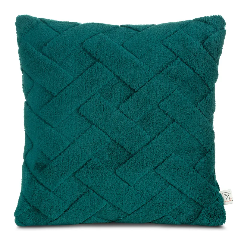 Poszewka CARO 45x45 Geometryczna - Zielona