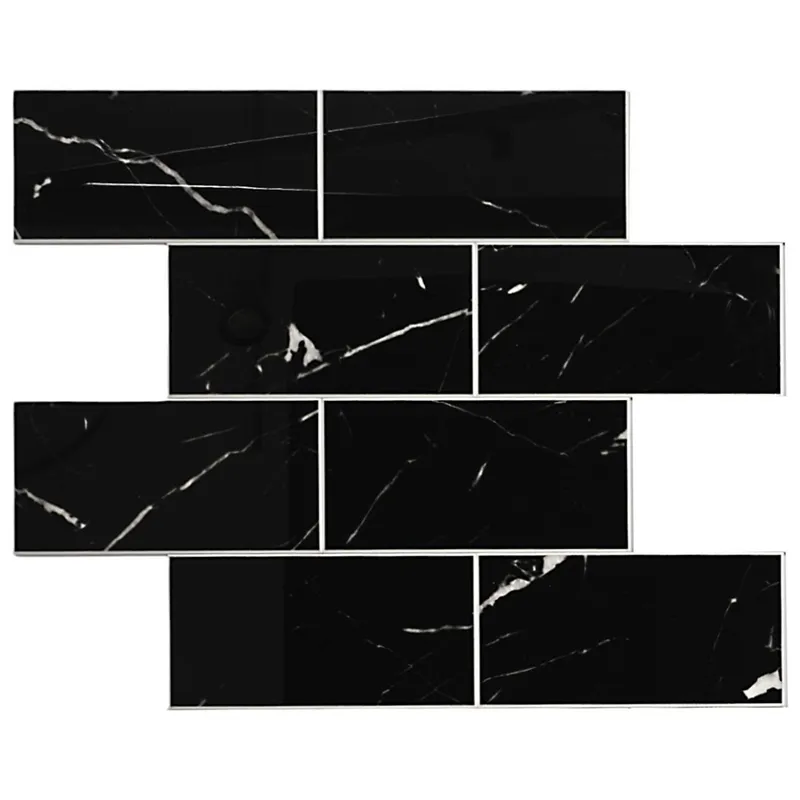 Kafelek Samoprzylepny Marmur 38x30,5 cm - Czarny