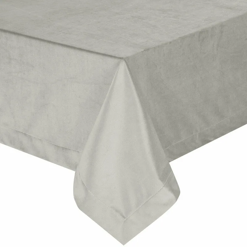 Obrus MELINDA 140x220 Listwa - Srebrny