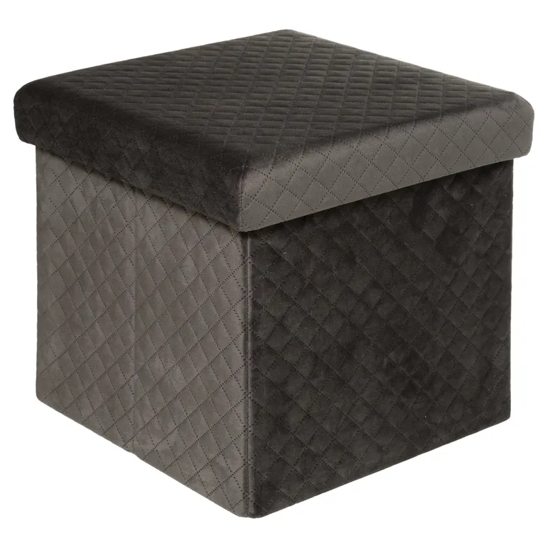 Pufa LUNA Velvet Grey 31x31 cm