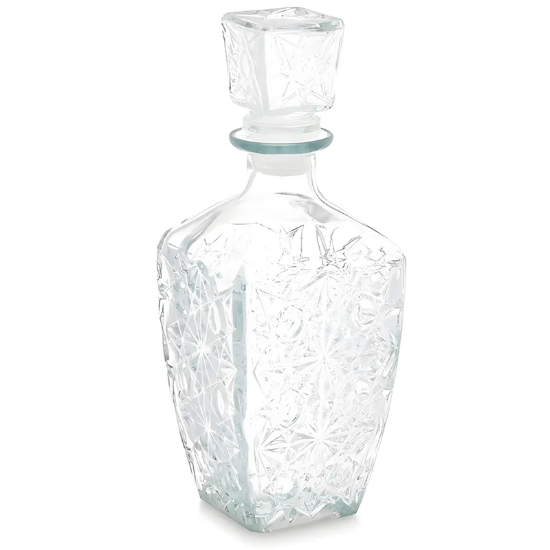 Szklana Karafka 750 ml Żłobiona
