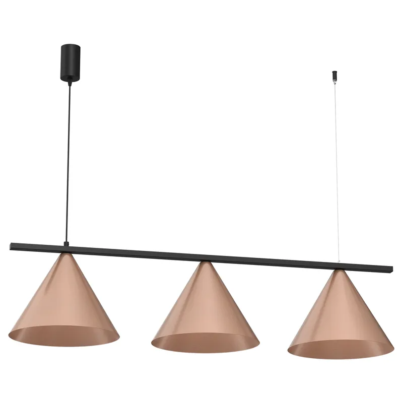 Lampa Wisząca CAPITAL Czarny Miedziana