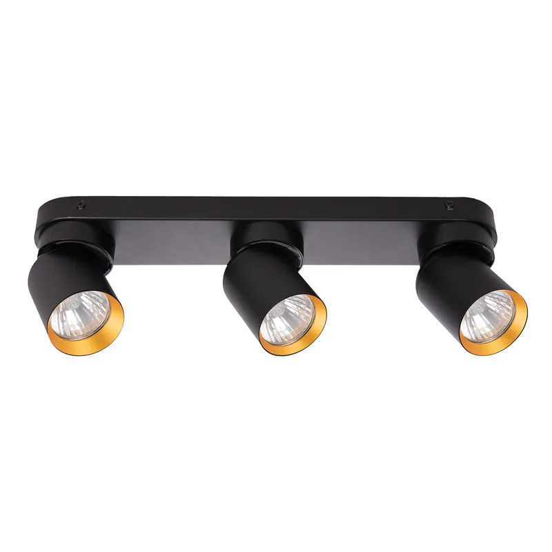 Lampa Sufitowa Spot ANDY Czarny Złoty