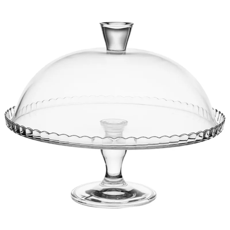 Patera Szklana Lara Z Kloszem 32 cm