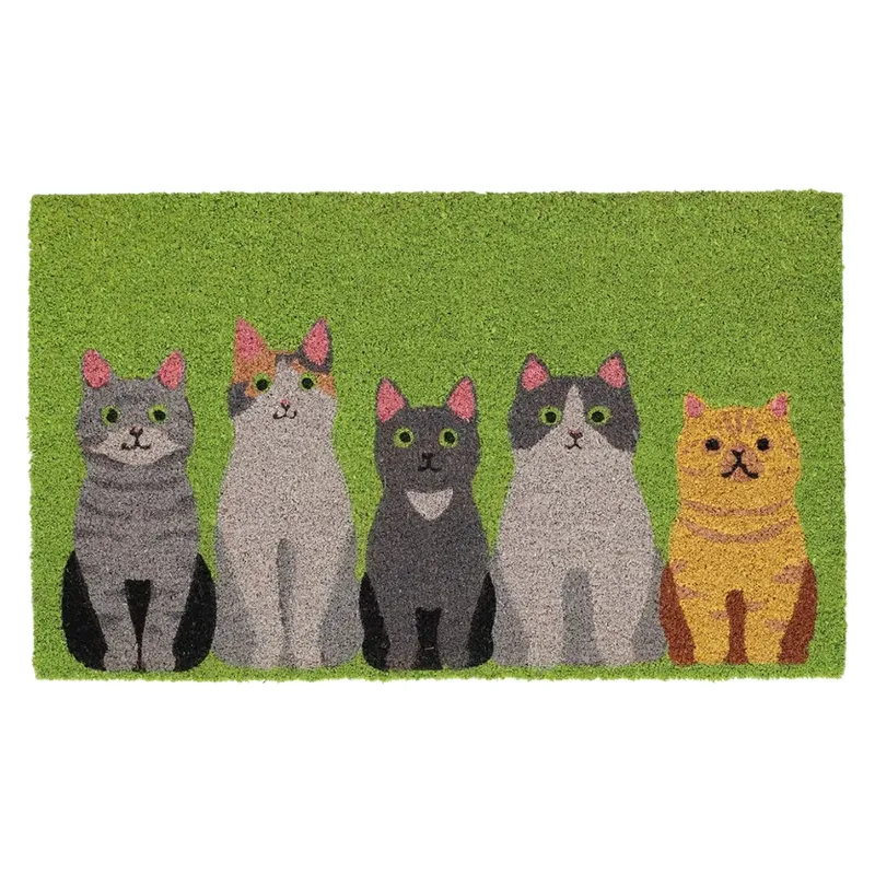 Kolorowa Wycieraczka Z Motywem Kotków 75x45 cm