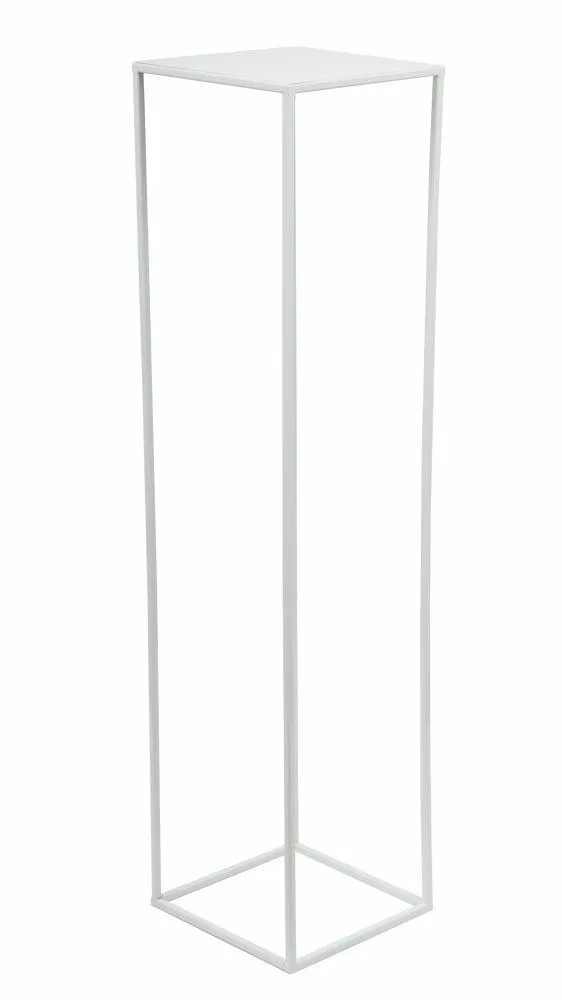 Nowoczesny Kwietnik Stojący 100 cm - Biały