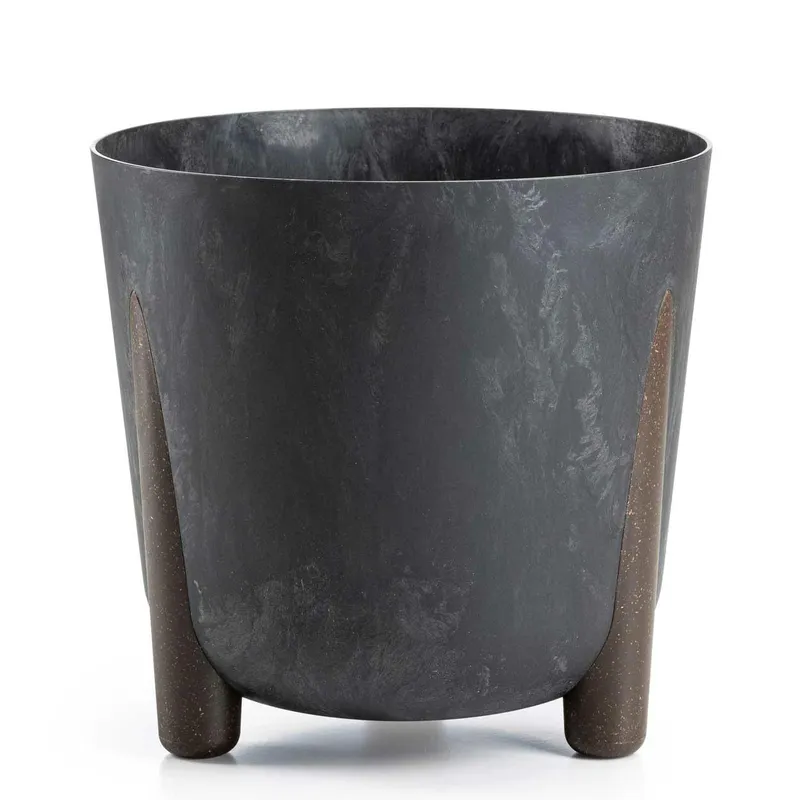 Donica Moss Recykling Beton - Czarny