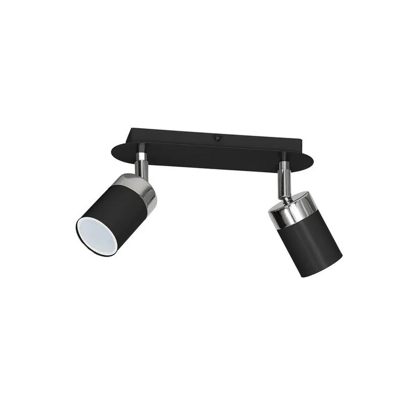 Lampa Sufitowa Spot JOKER Czarny Srebrny