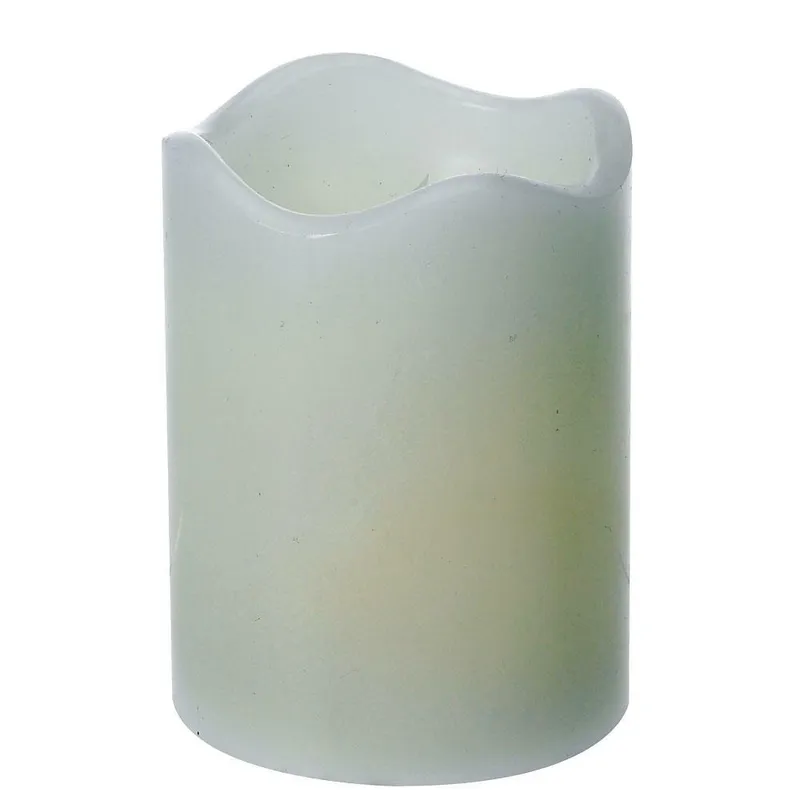 Świeca LED Z Funkcją Timera 9x7cm - Biała