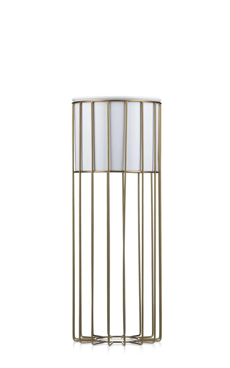 Kwietnik Nowoczesny 55 Złoto Biały LOFT