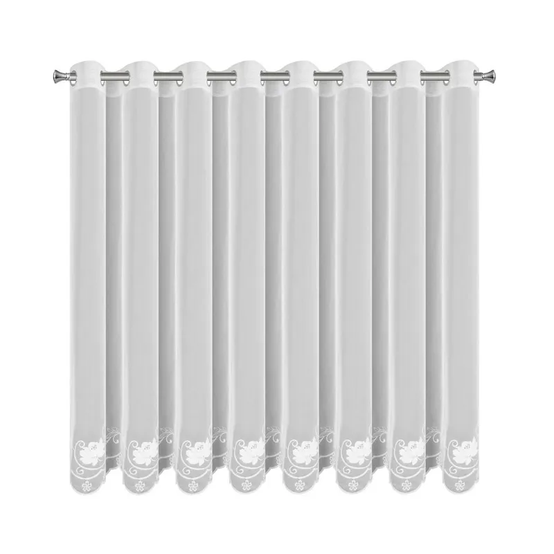 Firana LETI Haft Kwiatowy 350x160 cm