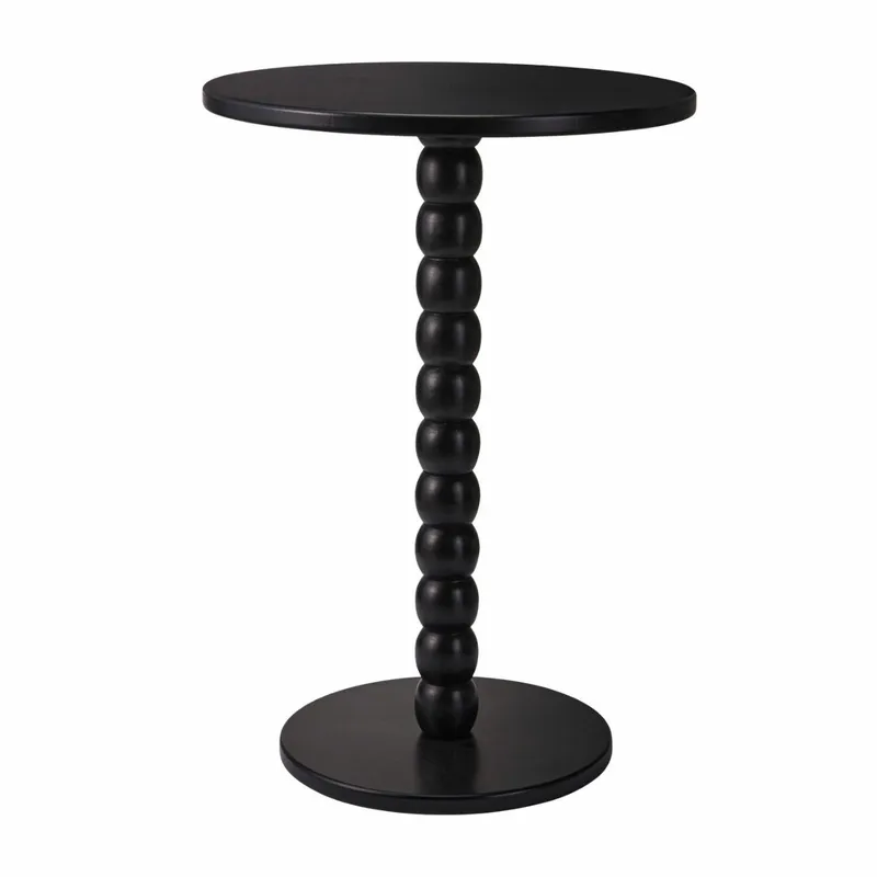 Stolik Kawowy Dekoracyjny Czarny 35XH50 cm