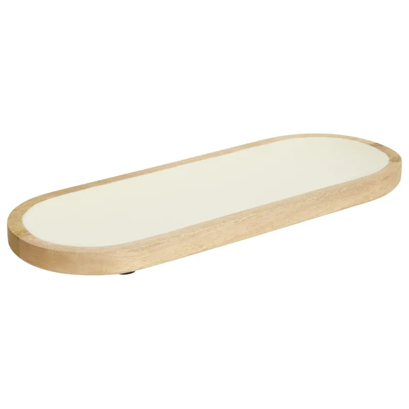 Talerz Do Serwowania Inaya Mango 40x15 cm - Biały