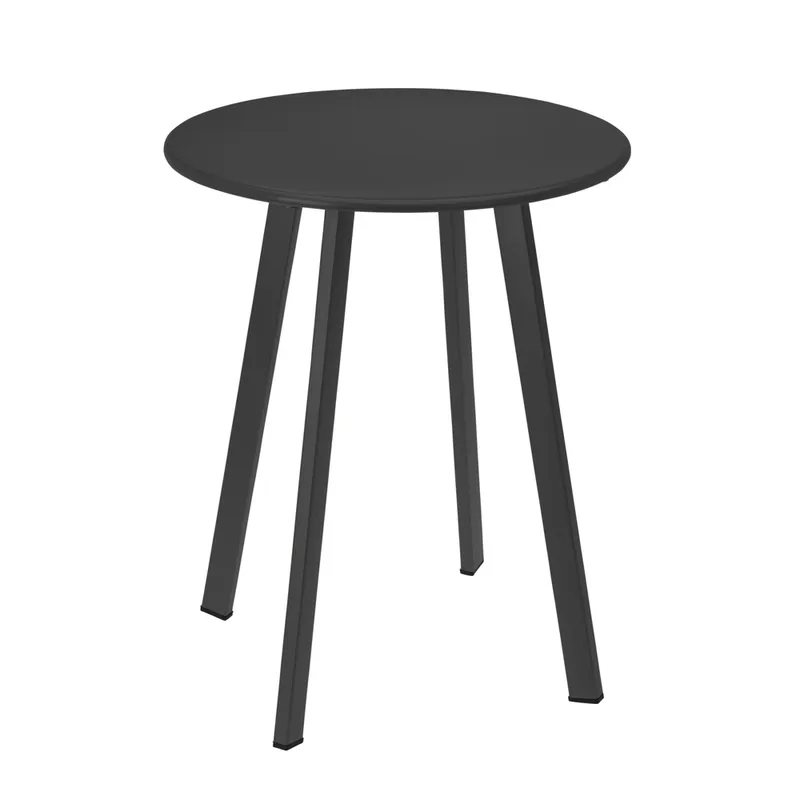 Stolik Metalowy Okrągły Szary Mat 40 cm