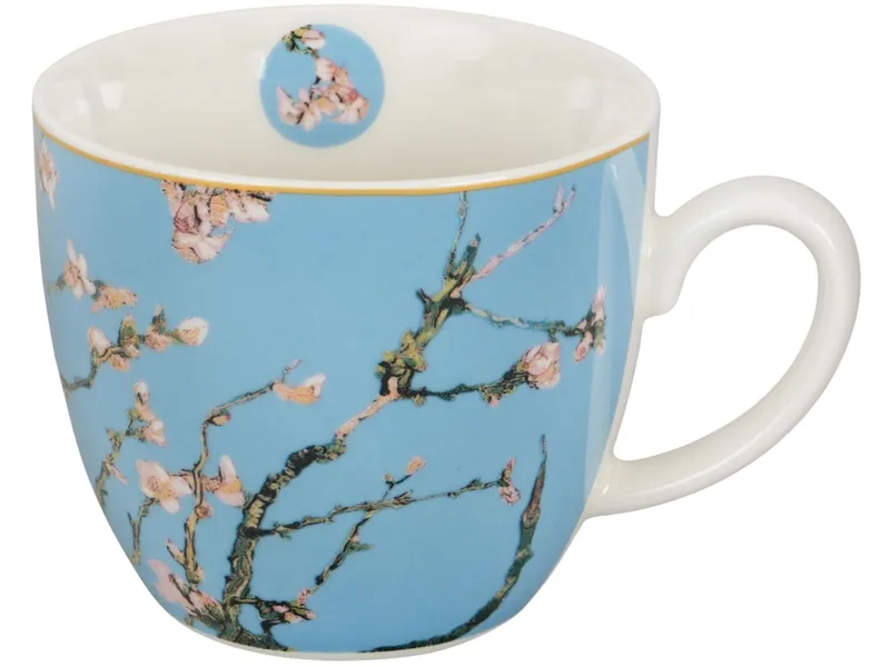 Porcelanowy Kubek 460 ml Van Gogh Almond Blossom W Koszyczku