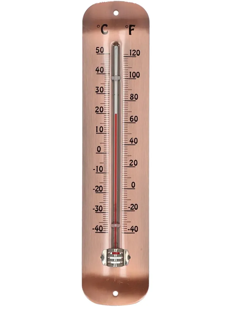 Termometr Zewnętrzny W Kolorze Miedzi Ze Stali Nierdzewnej 30 cm