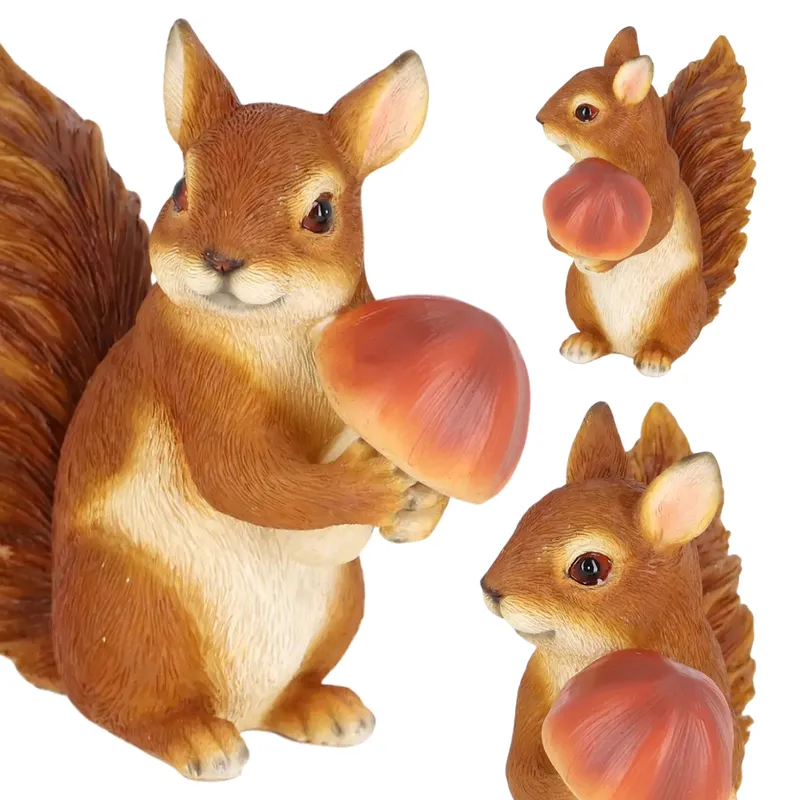 Figurka Wiewiórki Z Borowikiem H14,3 cm