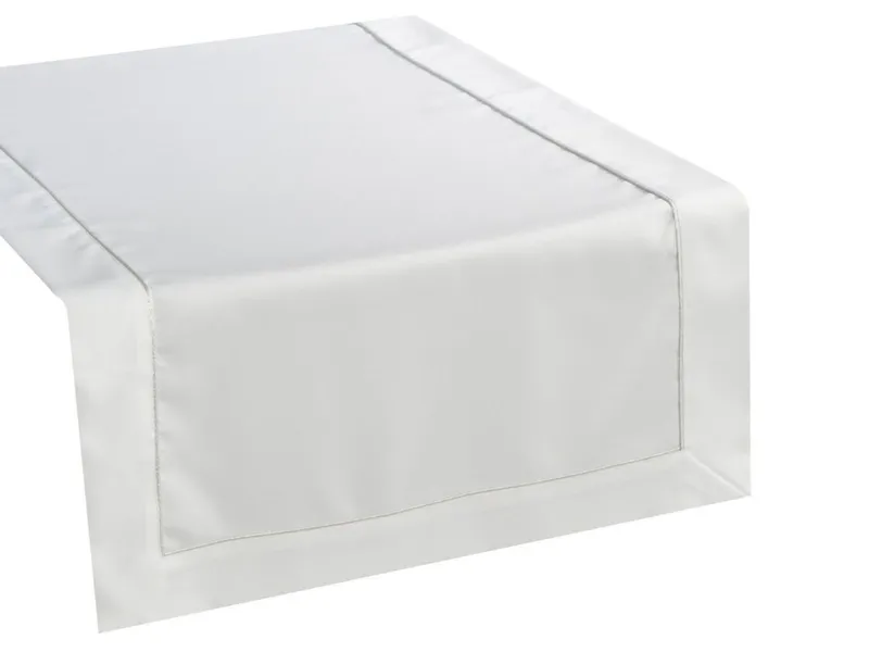 Bieżnik DORITA 40x180 cm - Biały