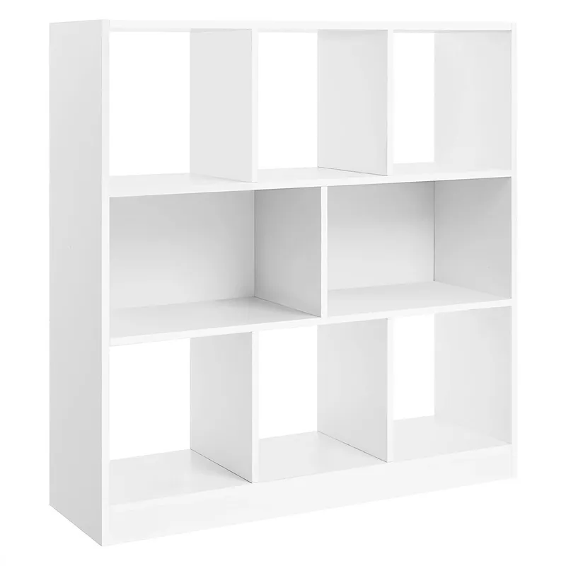 Regał Na Książki 8 Półek MODERN - Biały
