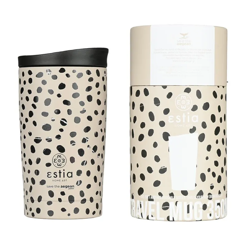 Kubek Termiczny 350 ml Leopard Taupe