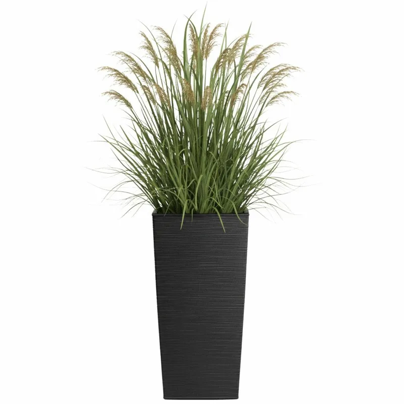 Donica Porto Riflo H57X30X30 cm - Czarna