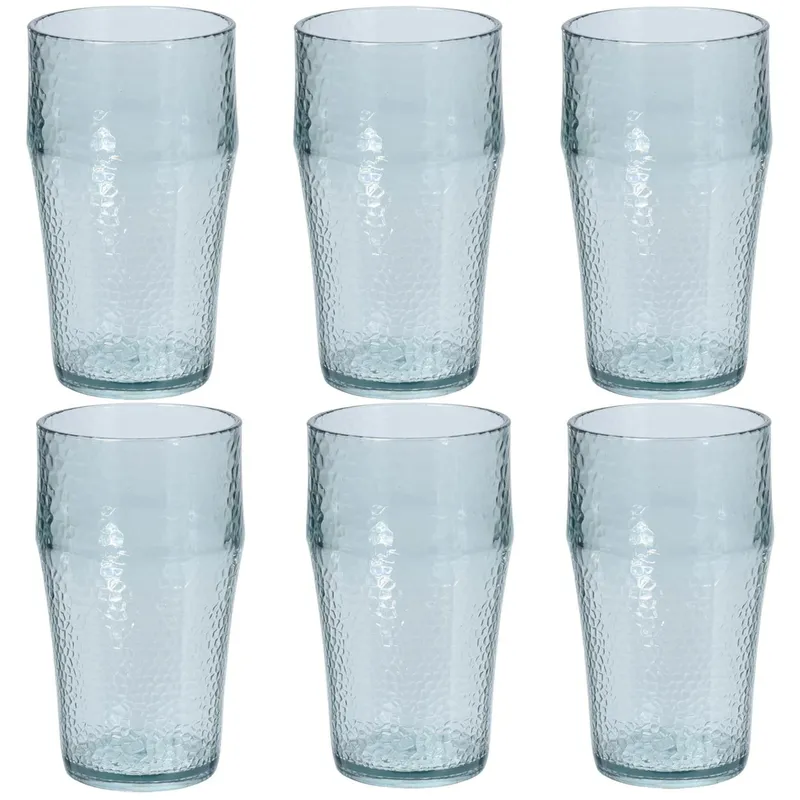 Komplet 6 szt Wysokich Szklanek 530 ml