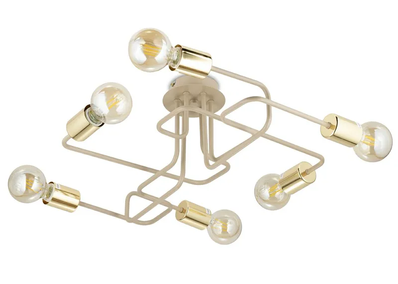 Lampa Sufitowa Onyx 6XE27 63x53 - Beżowa