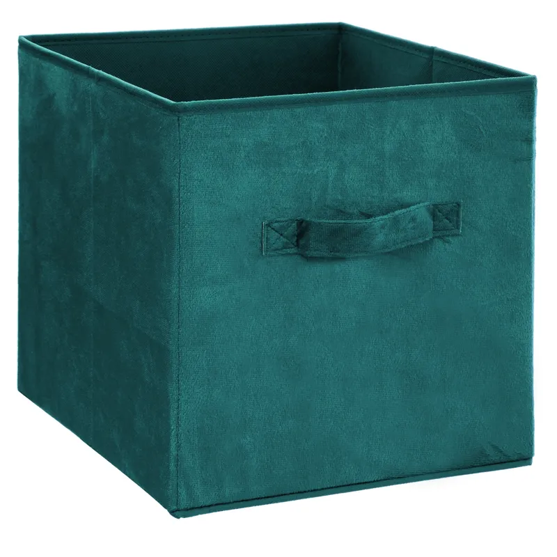 Pojemnik Tekstylny 31x31 cm Green Welur