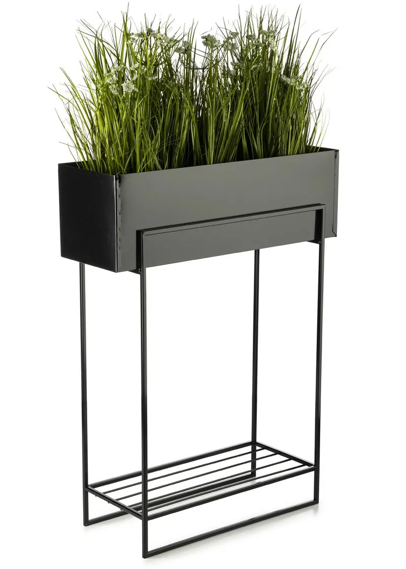 Kwietnik Metalowy Stojak Na Kwiaty 82 cm