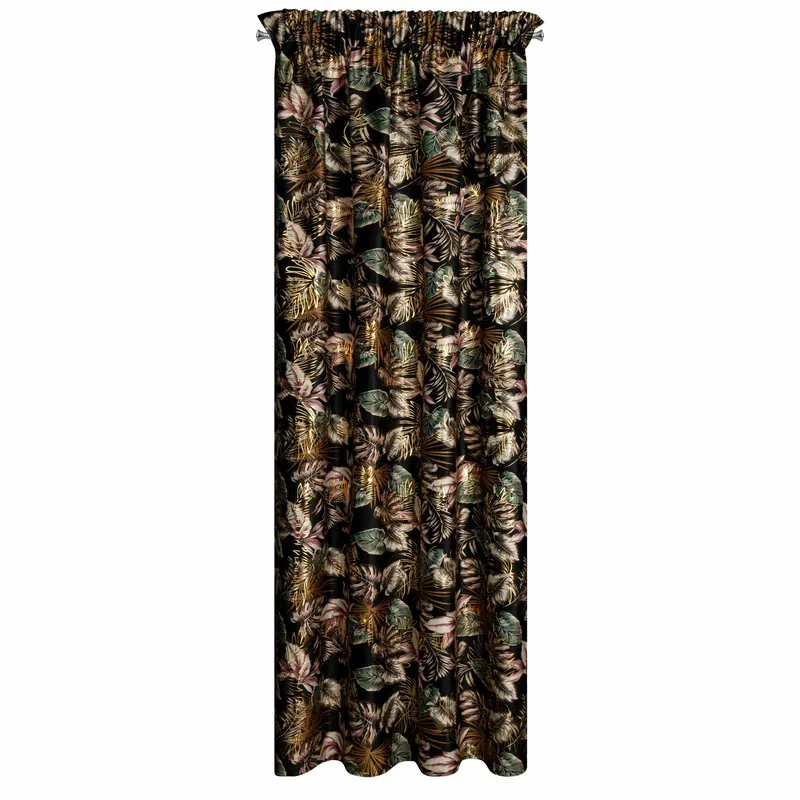 Zasłona MAROKO 140x270 cm Czarno Złota