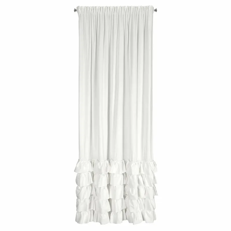 Zasłona CARLI 140x270 Falbany Cyrk - Biała